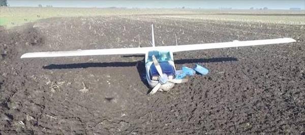 MISTERIOSO ATERRIZAJE DE EMERGENCIA DE UNA AVIONETA EN MEDIO DE UN CAMPO EN ENTRE RÍOS MISTERIOSO ATERRIZAJE DE EMERGENCIA DE UNA AVIONETA EN MEDIO DE UN CAMPO EN ENTRE RÍOS